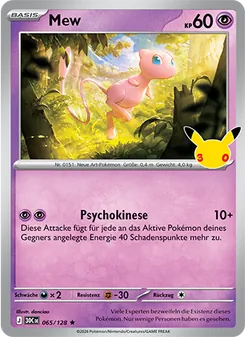 Mew, Karte 065 aus 30 Jahre