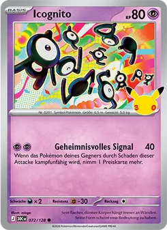 Icognito, Karte 072 aus 30 Jahre