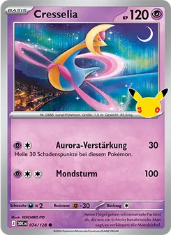 Cresselia, Karte 074 aus 30 Jahre
