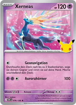 Xerneas, Karte 076 aus 30 Jahre