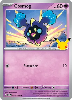 Cosmog, Karte 078 aus 30 Jahre