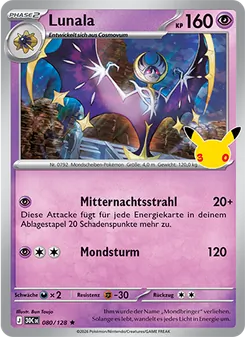 Lunala, Karte 080 aus 30 Jahre