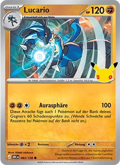 Lucario, Karte 083 aus 30 Jahre