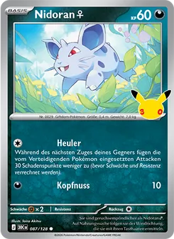 Nidoran♀, Karte 087 aus 30 Jahre