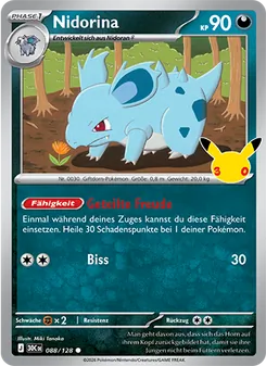 Nidorina, Karte 088 aus 30 Jahre