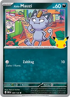 Alola-Mauzi, Karte 089 aus 30 Jahre
