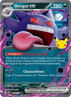 Gengar-ex, Karte 090 aus 30 Jahre