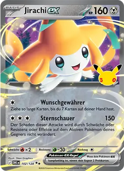 Jirachi-ex, Karte 102 aus 30 Jahre