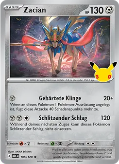 Zacian, Karte 106 aus 30 Jahre