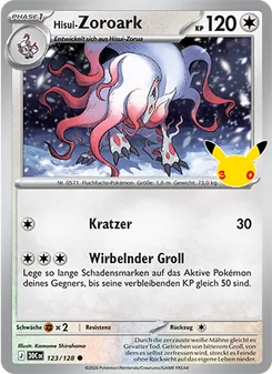 Hisui-Zoroark, Karte 123 aus 30 Jahre