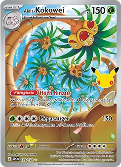 Alola-Kokowei, Karte 129 aus 30 Jahre