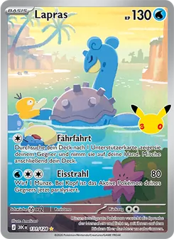 Lapras, Karte 131 aus 30 Jahre