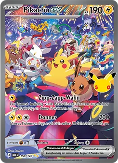 Pikachu-ex, Karte 150 aus 30 Jahre