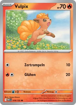 Vulpix, Karte 019 aus Mega-Entwicklung