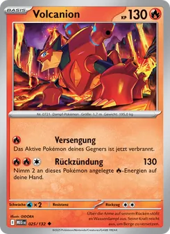 Volcanion, Karte 025 aus Mega-Entwicklung