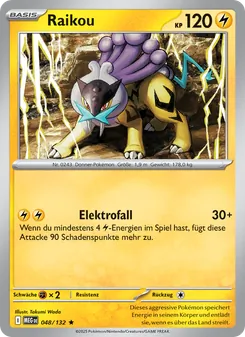 Raikou, Karte 048 aus Mega-Entwicklung