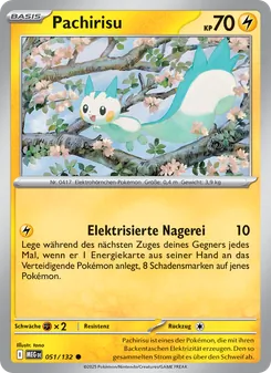 Pachirisu, Karte 051 aus Mega-Entwicklung