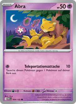 Abra, Karte 054 aus Mega-Entwicklung