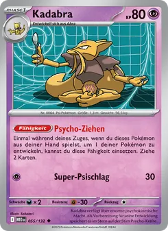 Kadabra, Karte 055 aus Mega-Entwicklung