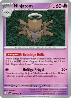 Ninjatom, Karte 061 aus Mega-Entwicklung