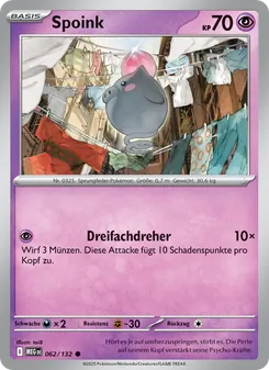 Spoink, Karte 062 aus Mega-Entwicklung