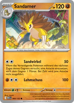Sandamer, Karte 069 aus Mega-Entwicklung