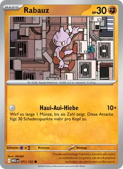 Rabauz, Karte 071 aus Mega-Entwicklung