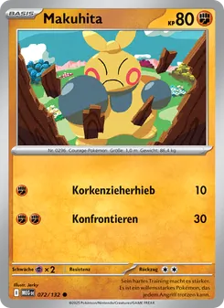 Makuhita, Karte 072 aus Mega-Entwicklung