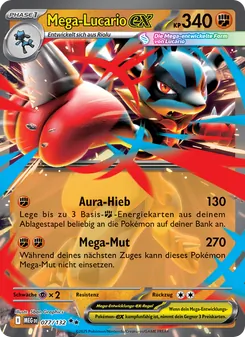 Mega-Lucario-ex, Karte 077 aus Mega-Entwicklung