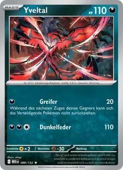 Yveltal, Karte 088 aus Mega-Entwicklung