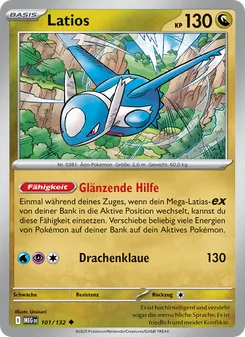 Latios, Karte 101 aus Mega-Entwicklung