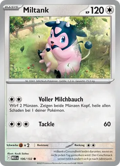 Miltank, Karte 106 aus Mega-Entwicklung