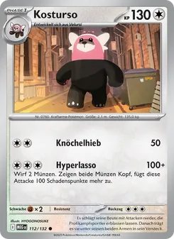 Kosturso, Karte 112 aus Mega-Entwicklung