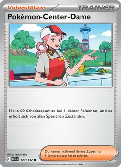 Pokémon-Center-Dame, Karte 123 aus Mega-Entwicklung