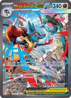 Mega-Lucario-ex, Karte 179 aus Mega-Entwicklung