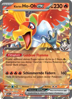 Klarins Ho-Oh-ex, Karte 026 aus Erhabene Helden