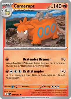 Camerupt, Karte 028 aus Erhabene Helden