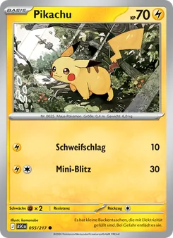 Pikachu, Karte 055 aus Erhabene Helden