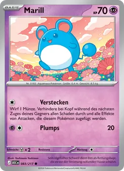 Marill, Karte 083 aus Erhabene Helden