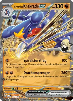 Cynthias Knakrack-ex, Karte 111 aus Erhabene Helden
