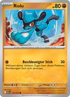 Riolu, Karte 112 aus Erhabene Helden