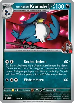 Team Rockets Kramshef, Karte 127 aus Erhabene Helden