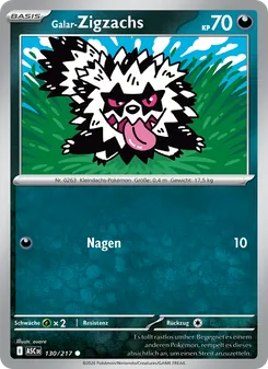 Galar-Zigzachs, Karte 130 aus Erhabene Helden