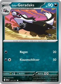 Galar-Geradaks, Karte 131 aus Erhabene Helden