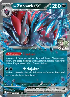 Ns Zoroark-ex, Karte 137 aus Erhabene Helden
