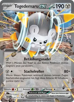 Togedemaru-ex, Karte 149 aus Erhabene Helden