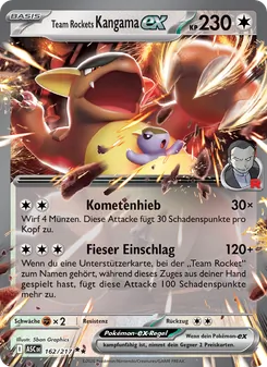 Team Rockets Kangama-ex, Karte 162 aus Erhabene Helden