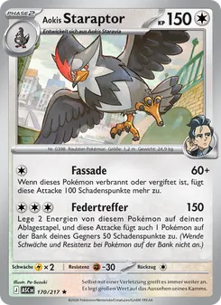 Aokis Staraptor, Karte 170 aus Erhabene Helden