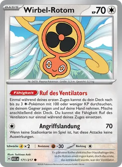 Wirbel-Rotom, Karte 171 aus Erhabene Helden