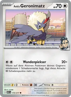 Aokis Geronimatz, Karte 173 aus Erhabene Helden